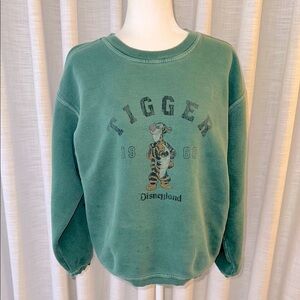 VINTAGE Disneyland Green Tigger 1968 Sweater Size S